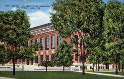 New Library, University of Michigan Ann Arbor, MI Postcard Postcard