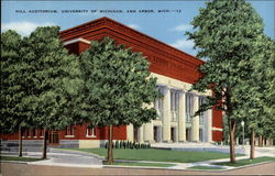 Hill Auditorium Ann Arbor, MI Postcard Postcard