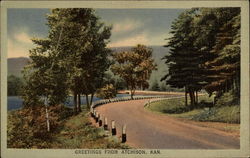 Greetings - A Country Road Atchison, KS Postcard Postcard