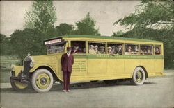 The Niagara Reservation Bus Postcard