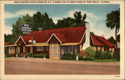 Rose Garden Dining Room Vero Beach, FL Postcard Postcard