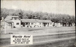 Wayside Motel Postcard