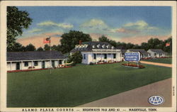 Alamo Plaza Courts -- Highways 70-S and 41 Nashville, TN Postcard Postcard