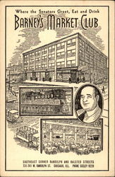 Barney's Market Club Chicago, IL Postcard Postcard