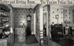 Lobby and sitting room...The Yankee Pedlar Inn Postcard