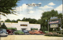 Hill-Top Restaurant Thomasville, GA Postcard Postcard