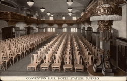 Convention Hall, Hotel Statler Postcard