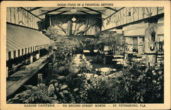 Garden Cafeteria - Good Food in a Tropical Setting Postcard