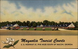 Magnolia Tourist Courts Macon, GA Postcard Postcard