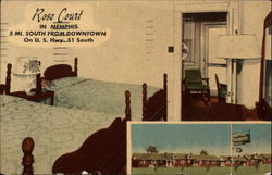 Rose Court In Memphis Postcard