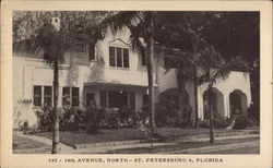 14th Avenue, North - St. Petersburg 4, Florida Postcard