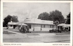 Tropical Motor Hotel Postcard