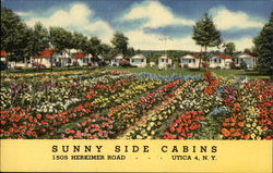 Sunny Side Cabins Postcard