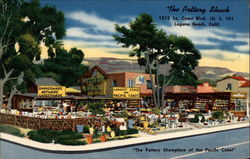 The Pottery Shack, "Pottery Showplace of the Pacific Coast" Postcard