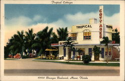 Tropical Cottages Miami, FL Postcard Postcard