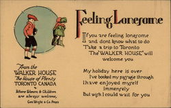 Feeling Lonesome - From the Walker House Toronto, ON Canada Ontario Postcard Postcard