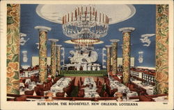 Blue The Roosevelt New Orleans, LA Postcard Postcard