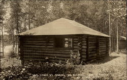 Log Cabin, Lake Vermilion Tower, MN Postcard Postcard