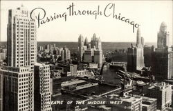 Passing through Chicago Postcard