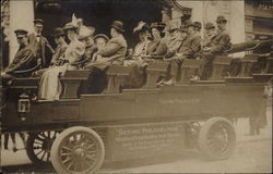 Visitors on Transport for a Sightseeing Tour of Philadephia Postcard