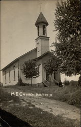 M. E Church Baltic, OH Postcard Postcard