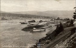 Cascade Locks on the Columbia River Highway Oregon Postcard Postcard