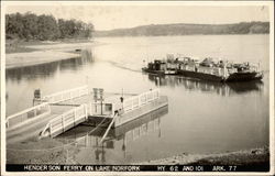 Henderson Ferry on Lake Norfork Arkansas Postcard Postcard