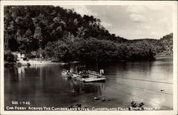 Car ferry across the Cumberland River, Cumberland Falls State Park Corbin, KY Postcard Postcard