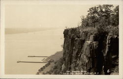 The Indian Head on the Palisades Alpine, NJ Postcard Postcard