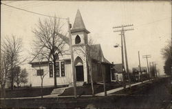 Church with steeple Postcard