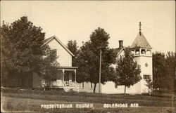 Presbyterian Church, Coleridge Neb Postcard