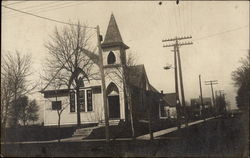 Church with steeple Postcard