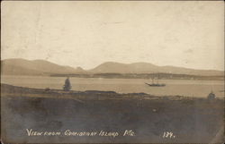 View from Cranberry Island Islesford, ME Postcard Postcard