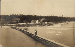 Walkers Point Overlooking Lake Michigan Milwaukee, WI Postcard Postcard