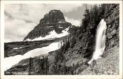 Falls near Logan Pass West Glacier, MT Postcard Postcard