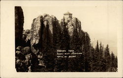 Harney Peak Look-Out Station Black Hills, SD Postcard Postcard