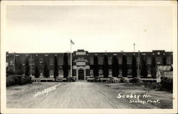 Scobey High School Montana Postcard Postcard