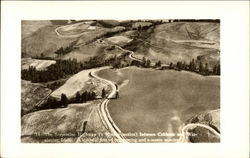 View of the Serpentine Highway between Culdesac and Winchester, Idaho Postcard Postcard