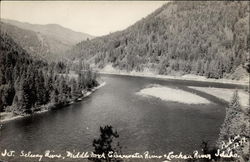 Juntion of Selway River, Middle Fork Clearwater River & Lochsa River Idaho Postcard Postcard