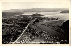 N.W. Boulevard and Spokane River Postcard