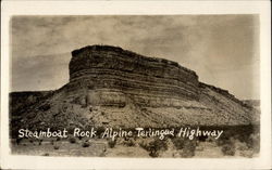 Steamboat Rock on the Alpine Terlingua Highway Postcard