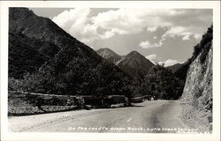 The Road to Glenn Ranch - Lytle Creek Canyon Postcard