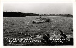 Rapids Prince on St. Lawrence River Postcard