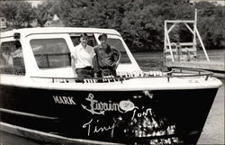 Mark Twain motorboat Postcard