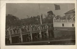 Glen Island Boat at Pier Postcard