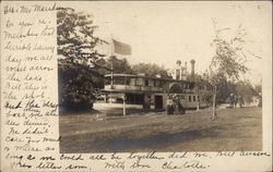 Steamer at Landing Postcard