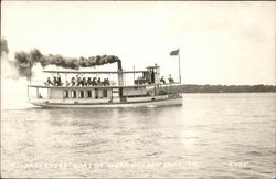 Passenger Boat on Lake West Okoboji, IA Postcard Postcard