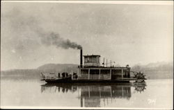 Steam Riverboat Going Down the River Riverboats Postcard Postcard