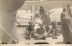 Neptune party crossing the equator Boats, Ships Postcard Postcard