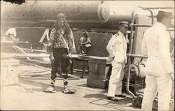 Neptune Party when Crossing the Equator by Ship Postcard